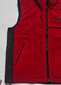 Reversible Vest Red &amp; Black Jacket