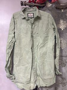 Men's Light Green Casual Shirt