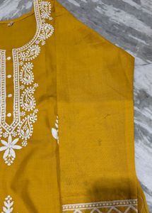 Embroidered Kurta with Pants Set
