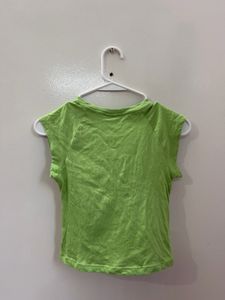 Vibrant Green Graphic Tee