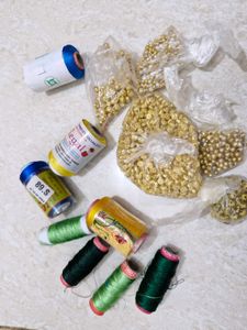 Embroidery Thread & Beads Set