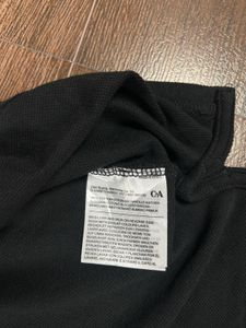 Classic Black Long Sleeve Polo Shirt