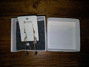 Jewels Galaxy Stone Studded Drop Earrings (NEW)
