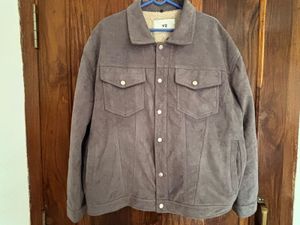 Men's Suede Sherpa Lined Jacket