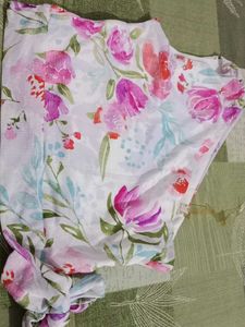 Floral Print Wrap Top