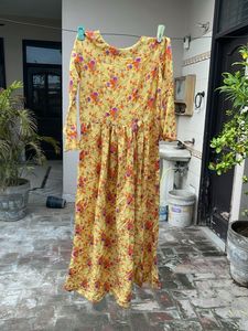 Yellow Floral Maxi Dress