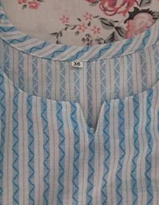 Cute blue print kurti for daily wear (never worn)