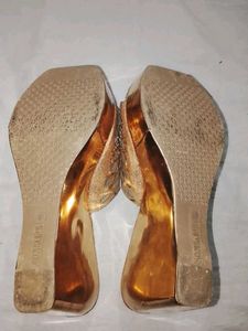 Sparkling Gold Embellished  Sandals