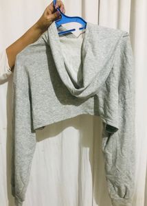 Light grey crop top
