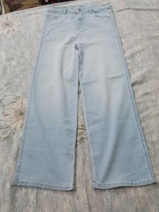 New Light Wash Wide Leg Denim Jeans