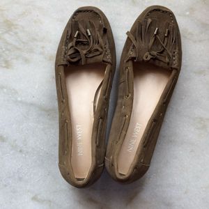 Nine West Brown Suede Loafers
