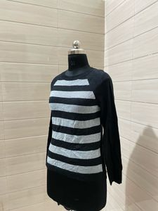 Michael Kors Striped Long Sleeve Top
