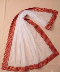 Stunning Red &amp; White Lehenga Choli Set