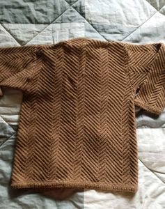 BROWN CUTE SWEATER