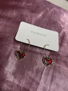 Heart Hoop Earrings