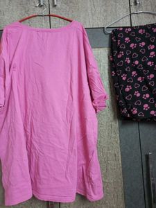 Comfortable Panda Graphic Nightsuit (PLUSSIZE)