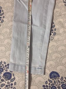 Light Wash Paperbag Jeans