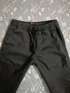 Black cargo trouser pant for men