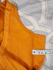 Vibrant Orange Saree