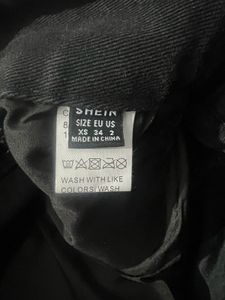 New Frayed Black Denim Shorts Fit To S ( Fix Price