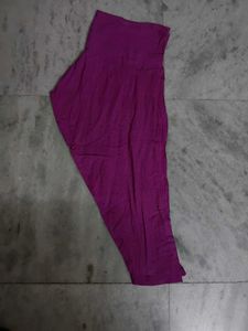 Purple Patterned Kurti With Pajama And Dupatta