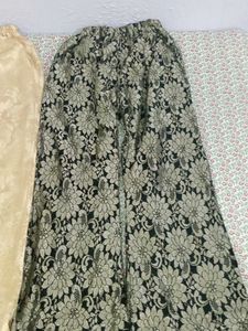 Festive Combo Black &amp; Gold+Beige Golden Pant