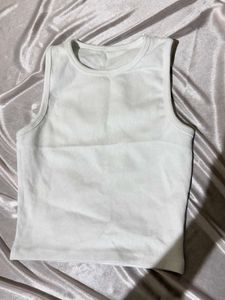 Basic White Sleeveless Top
