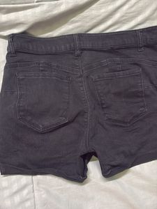 Gray Denim Shorts