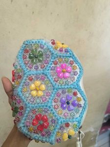 Boho Beaded Clutch Bag