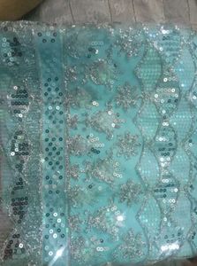Unstitched Material Embroidered Kurta Set with Dup