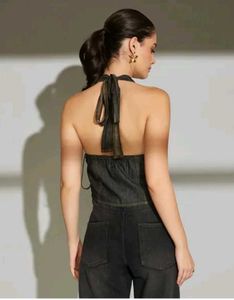 Denim Halter Top