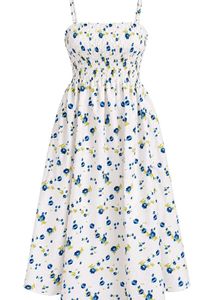 🔥 BUY 1, GET 1 FREE🔥Floral Smocked Midi Dress