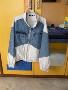 Denim & White Patchwork Jacket