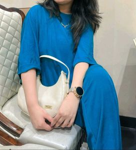Teal Kaftan Top &amp; Palazzo Set