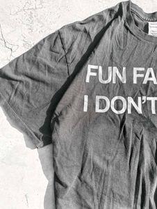 SINGLE STITCH "I DON'T CARE" TEE