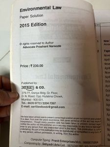 Environmental Law - LLB Book