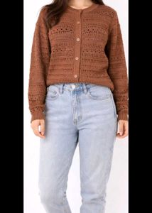 Must-Have Brown Knit Cardigan | ₹499