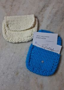 Handmade Crochet Coin Purse / Card Holder