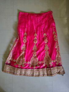 pink blue lehenga choli