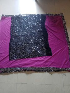 Elegant Purple Saree with Sequins