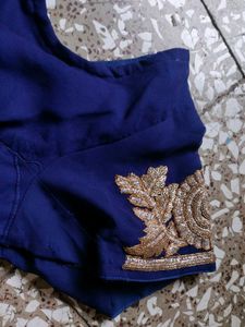 Embroidered Blue Blouse