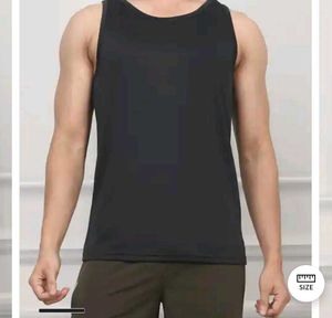 Men's Black Sleeveless Tank Top