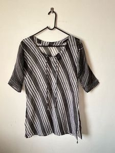 Chic Striped Tunic Top