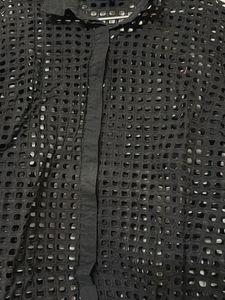 Chic Black Cut-Out Shirt