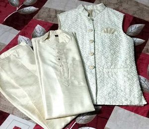Elegant Men's 3 Piece Kurta Set