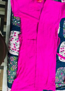 pink bath robe  towel