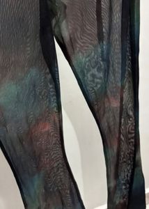 Tie-Dye Mesh Cut-Out Jumpsuit