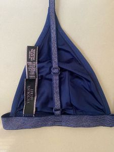 Navy Blue Star &amp; Moon Print Bra