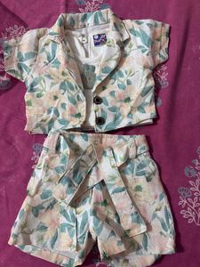 Floral Print 3-Piece Outfit