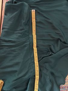 Elegant Teal Asymmetrical Skirt